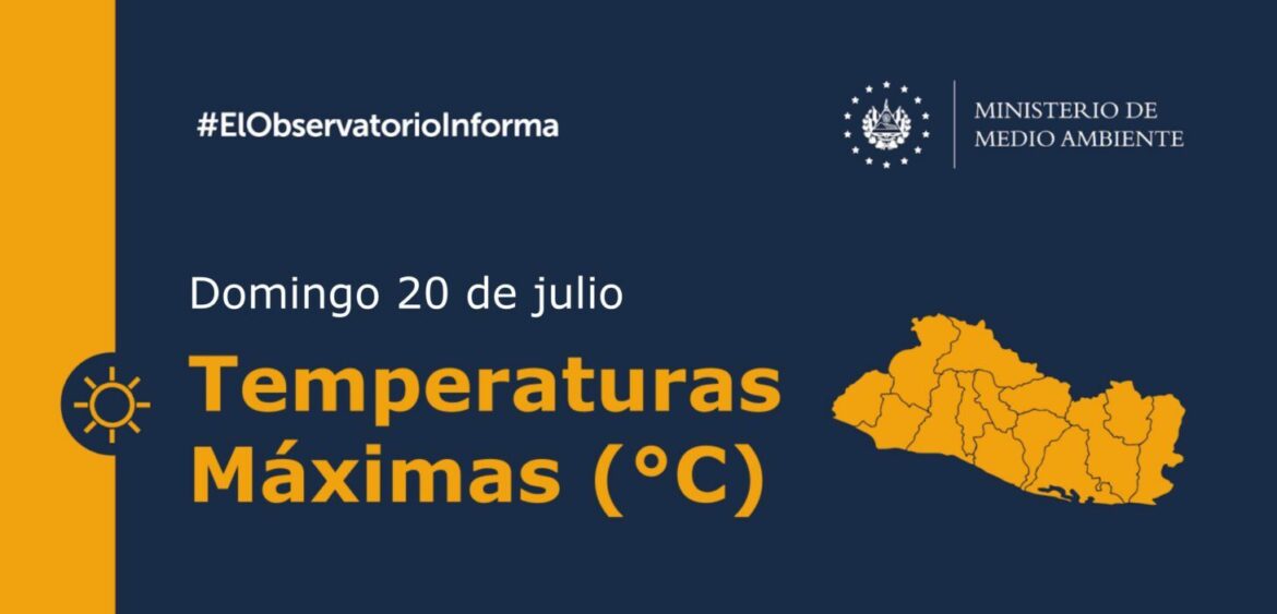 En Santa Rosa de Lima, en La Unión, se registró la temperatura máxima durante este domingo