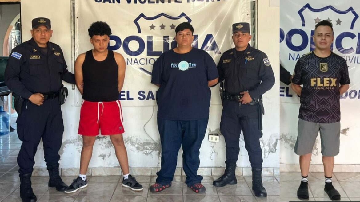 PNC arresta a tres sujetos tras golpiza captada en Apastepeque, San Vicente Norte