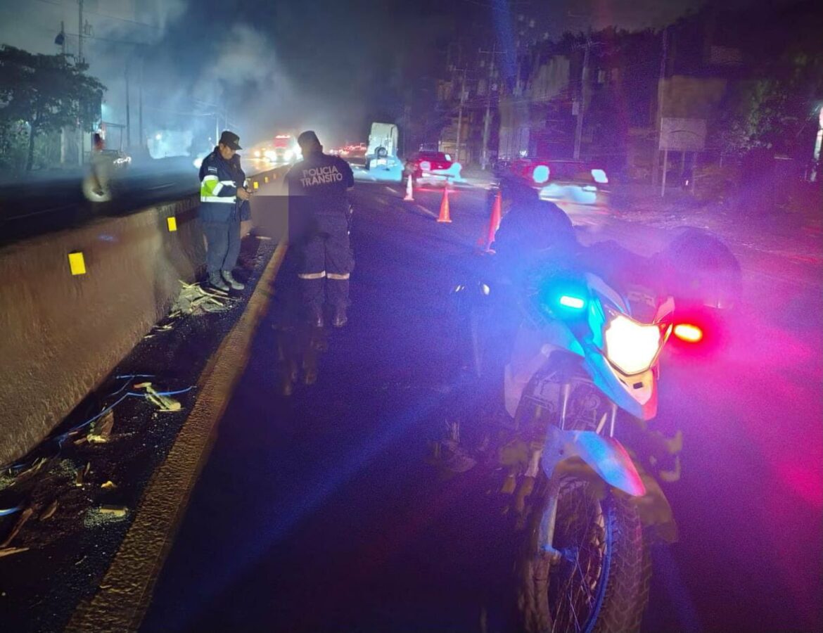 Peatón muere atropellado en la carretera Panamericana, San Juan Opico