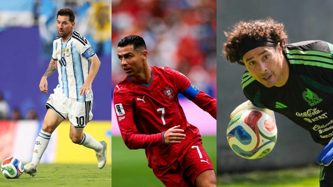 Messi, Cristiano y Ochoa hacen historia como los únicos futbolistas con seis Mundiales