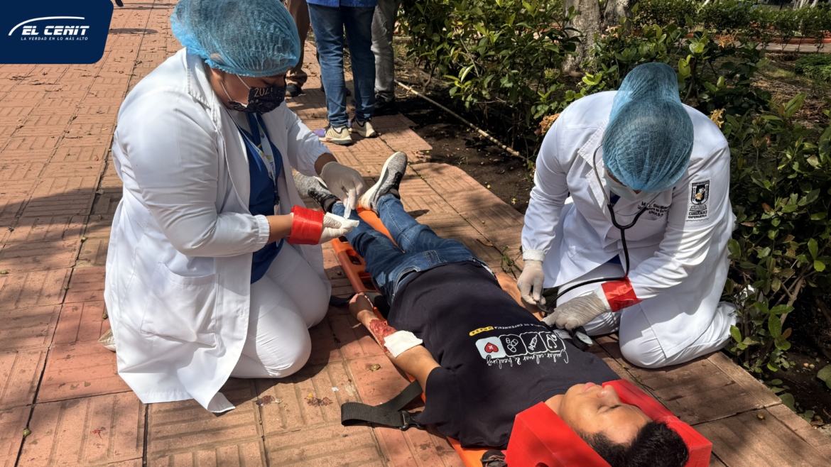 Más de 470 personas participaron en simulacro de sismo y explosión en UNASA