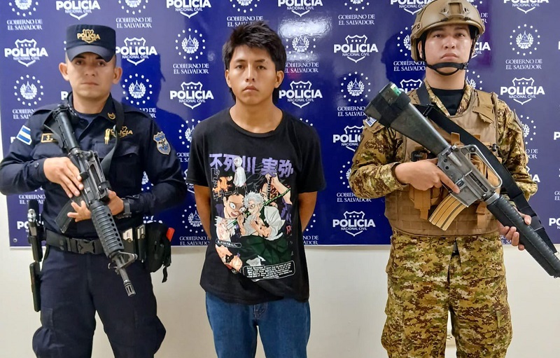 Capturan a «Trompo», señalado como integrante de la MS en Olocuilta