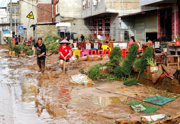 Inundaciones en el sur de China dejan 39 muertos y nueve desaparecidos tras el paso del tifón Maysak