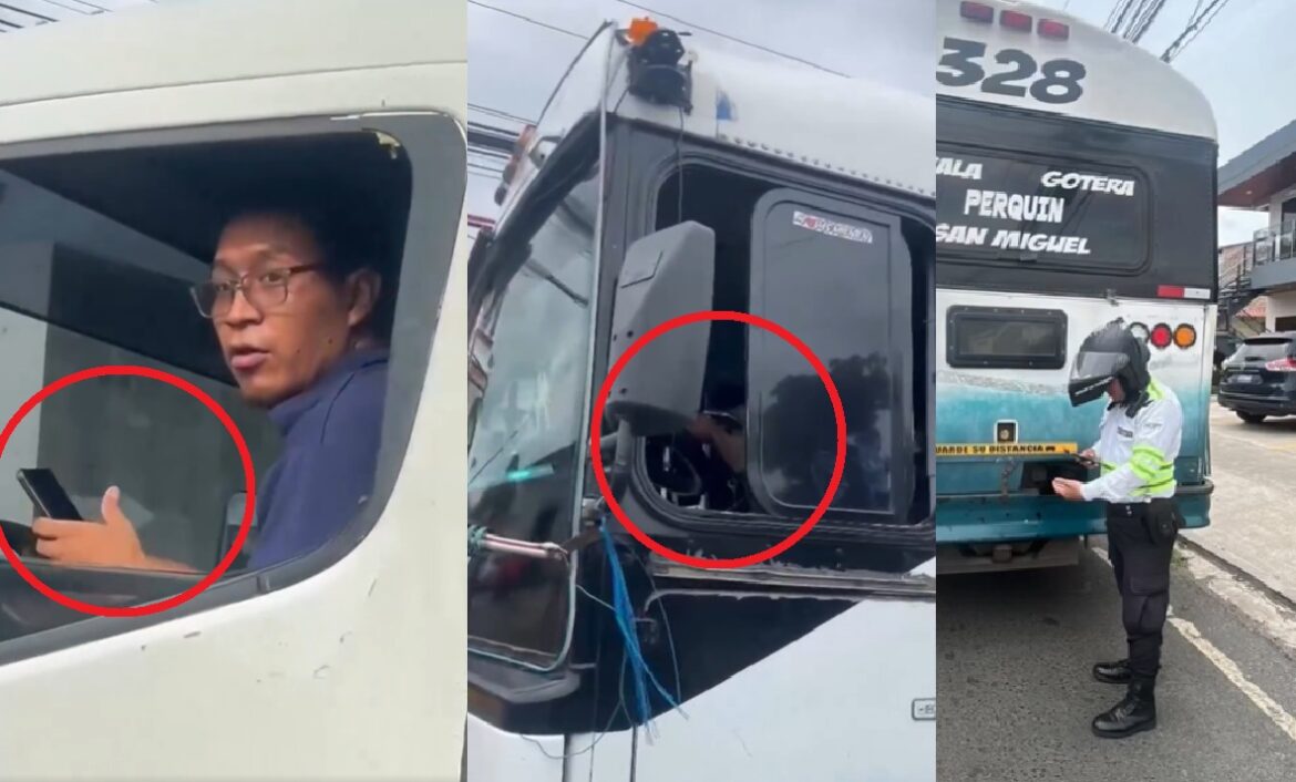 VIDEO | Sancionan a conductores por utilizar el celular mientras manejaban
