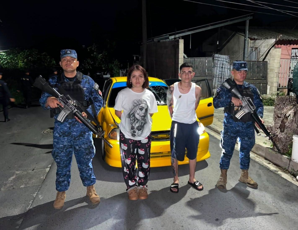 Dos detenidos tras intentar escapar de operativo en Ilopango