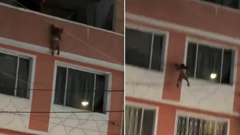 VIDEO | Así fue como vecinos salvaron a un niño tras caer desde un cuarto piso