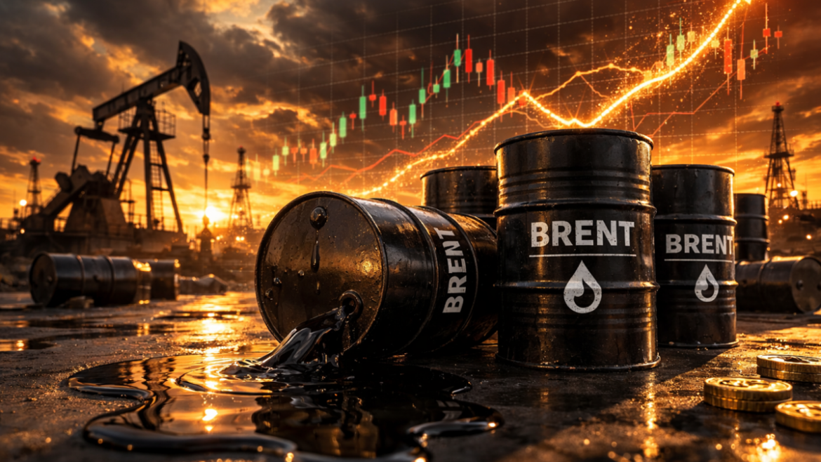 Brent supera los $104 por barril y alcanza su nivel más alto