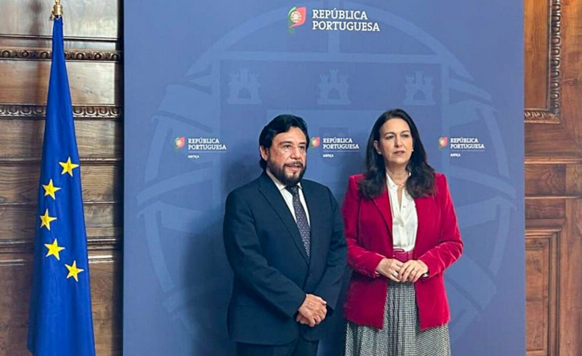 Vicepresidente Ulloa se reune con ministra de Justicia de Portugal para exponer el «Modelo Bukele»
