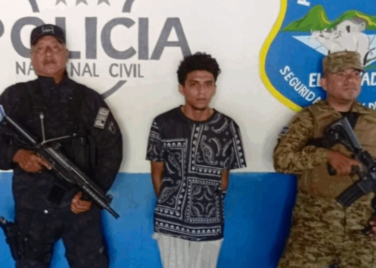 Capturan a pandillero de la MS13 en Ciudad Arce