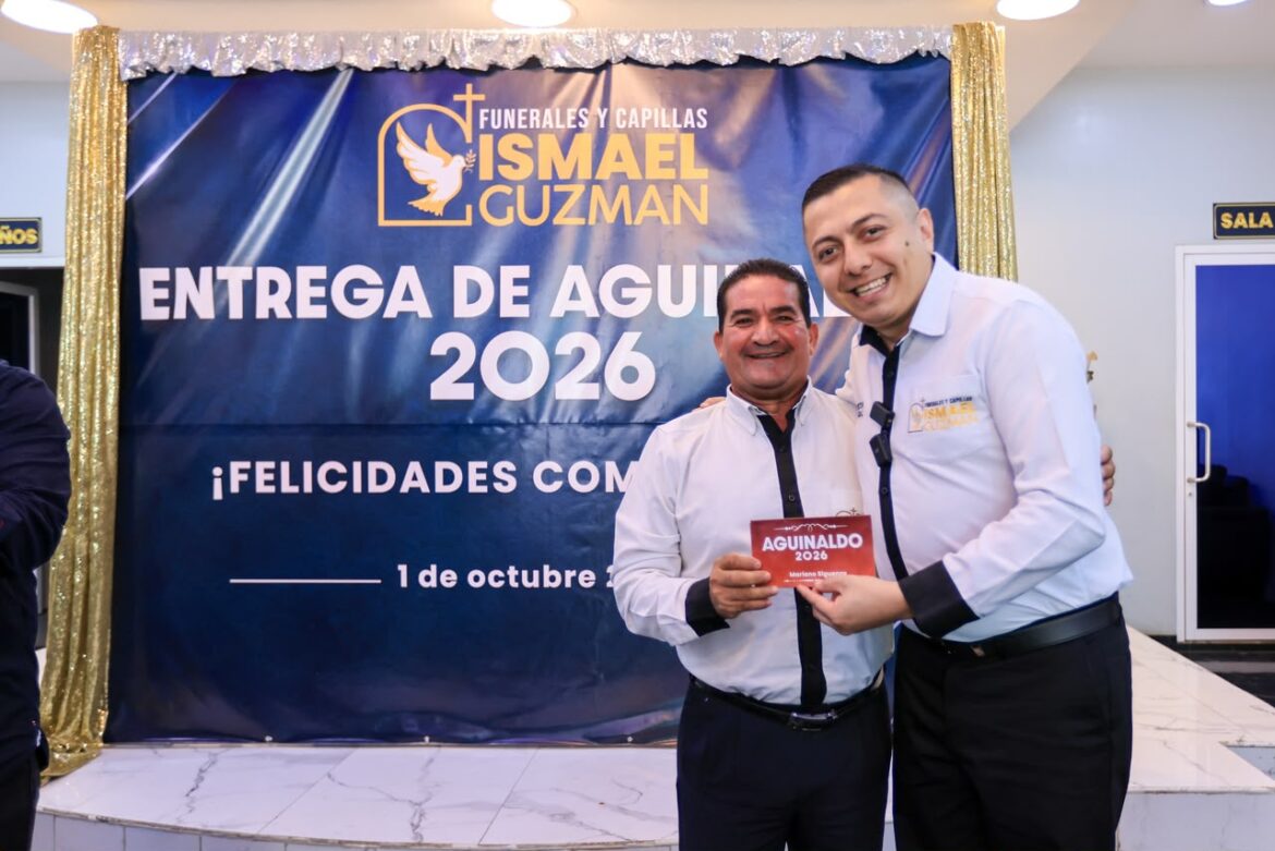 Funerales y Capillas Ismael Guzmán es la primera empresa privada en entregar el aguinaldo este 1 de octubre