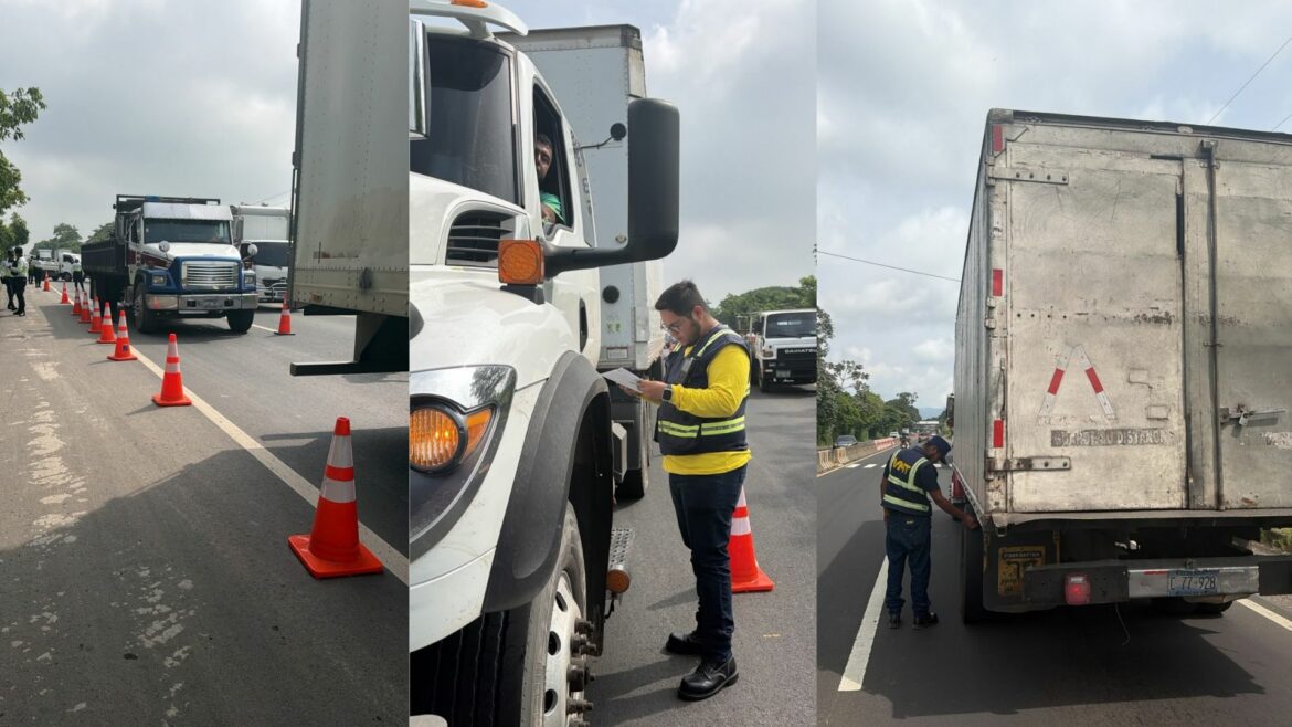Autoridades sancionan a transporte de carga por exceso de velocidad, peso y violación de horarios
