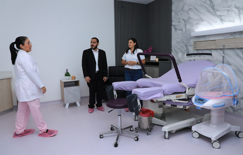 MINSAL inaugura moderna y especializada área de parto Mini Nido en Soyapango