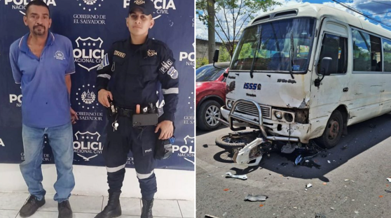 Capturan a microbusero por la muerte de motociclista en San Miguel