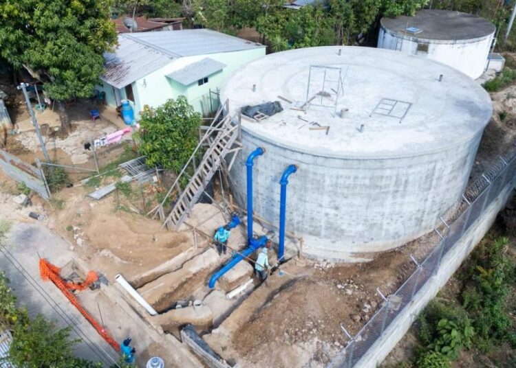 Proyecto de agua potable en Sacacoyo lleva 97 % de avance