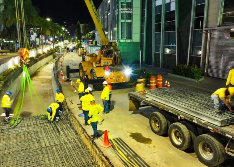 Obras Públicas reporta un 40 % de avance en proyecto de drenajes en la Zona Rosa